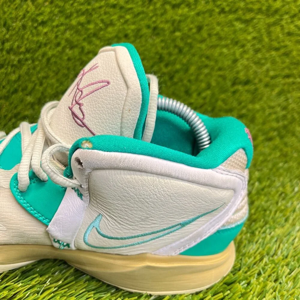 Nike Kyrie Infinity Mens Size 8‎ White Green Basketball Athletic Shoes Sneakers